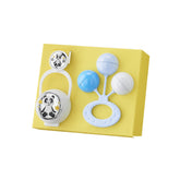 Set Clip + Pacifier Holder + Moon Bear Rattle